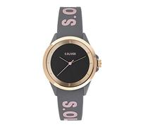s.Oliver Orologio Analogico Quarzo Donna con Cinturino in Silicone SO-3847-PQ