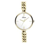 s.Oliver Orologio Analogueico Quarzo Donna con Cinturino in Acciaio Inox SO-3987-MQ