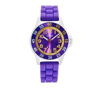 s.Oliver Orologio da polso Ragazze Bambini Orologio al quarzo Analogico, con Cinturino in silicone, viola, resistente all'acqua 3 bar, fornito in scatola regalo orologi,