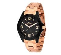 S. Oliver - Orologio da donna, al quarzo, analogico, in acciaio inox SO-3683-MQ