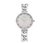 s.Oliver Orologio da polso da Donna al quarzo Analogico, con Bracciale in Acciaio Inossidabile, Argento, impermeabile 3 bar, fornito in confezione regalo