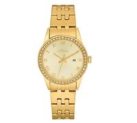 s.Oliver Orologio da polso da Donna al quarzo Analogico, con Bracciale in Acciaio Inossidabile, oro, impermeabile a 5 bar, fornito in confezione regalo
