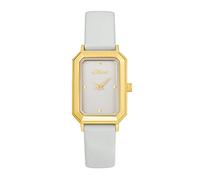 s.Oliver Orologio da polso da Donna al quarzo Analogico, con Cinturino in pelle, bianco, impermeabile 3 bar, fornito in confezione regalo
