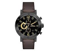 s. Oliver Orologio da polso da uomo al quarzo in pelle So'-3096 - LC