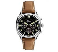 s. Oliver Orologio da polso da uomo cronografo quarzo pelle So'-3180 - LC