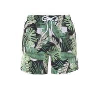 s.Oliver Pantaloncini da bagno crema / verde / nero / bianco Uomo s.Oliver XL crema / verde / nero / bianco