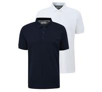 s.Oliver Polo Uomo 2 Pezzi Basic, Collo Poloshirt, Cotone, Unito