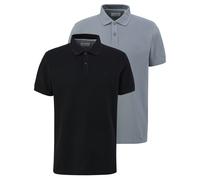 s.Oliver Polo Uomo 2 Pezzi Basic, Collo Poloshirt, Cotone, Unito