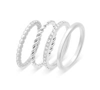s.Oliver Ring - Elegante Ring in acciaio inossidabile lucidato - argento - wasserfest & hautfreundlich