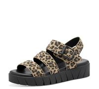 s.Oliver Sandali da donna con suola spessa moderna, leopardo, 40 EU