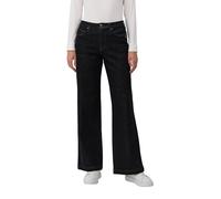 s.Oliver Schwarz LABEL 2170572 Jeans Pantaloni Suri Wide Leg, 97Z8, 42W x 30L Donna