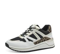 s.Oliver Sneakers da Donna Piatte Sportive, Bianco Nero, 37 EU