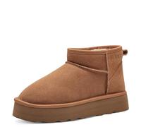 s.Oliver Stivali da donna in pelle foderati, cognac, 39 EU