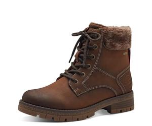 s.Oliver Stivali da Donna in Pizzo Flat 5-26227-43, Neve, Cognac, 38 EU