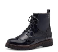 s.Oliver Stivali stringati da donna senza tacco con cerniera Vegan, blu navy, 36 EU