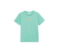 s.Oliver T-Shirt con Stampa Frontale e Posteriore, Turchese, 128/134 cm