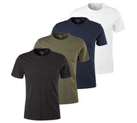 s.Oliver T-Shirt Uomo 4 Pezzi Basic, Girocollo, Cotone, Tinta Unita