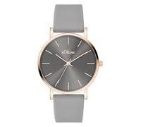 s.Oliver Time donna analogico al quarzo Uhr con Silikon bracciale SO-4186-PQ, Ip Oro rosa