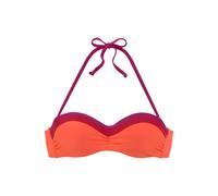 s.Oliver Top per bikini 'Yella' arancione neon / rosso violaceo / rosso scuro Donna s.Oliver 80xD arancione neon / rosso violaceo / rosso scuro