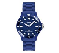 s.Oliver Unisex-Armbanduhr Analog Silikon - SO-2577-PQ - blu
