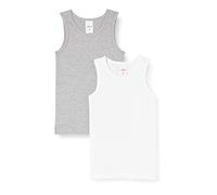 s.Oliver Unterhemd im Doppelpack, Canottiera, Bambini e ragazzi, Grigio (Grey Mel. 1737), 92 cm