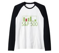S&P 500 Indice azionario Americano Conoscenza Finanza Maglia con Maniche Raglan