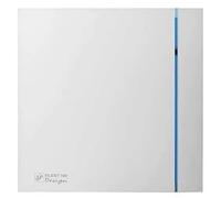 S&P 5210601800 SILENT-100 CZ DESIGN Estrattore da bagno, 230 V, 50 Hz, Bianco