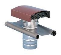 S&P CT-160 TEJA rosso tegola - Passaggio tetto universale, rosso tegola - 5209168700