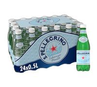 S. Pellegrino Acqua Minerale Naturale con Gas 4 Confezioni da 6 x 50 cl, 24 Bottiglie