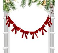 s per Natale,Velluto per Feste,Ghirlanda Di Velluto per Natale - per Porte Entrate Pareti Mensola Scale Recinzioni Alberi Giardino Patio Centro Commerciale