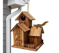 S per scoiattoli | in legno per tamiche | casa da appendere | Picnic, albero, esterno, cortile interno, giardino, cortile, casa, finestra, parco