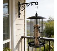 S per uccelli Silves- Alimentatore per tubi resistente al clima - da esterno da appendere per alpiste, frutta secca, attrarre cardelli, , giardino, cortile,