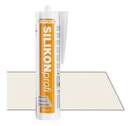 S-Polybond® Silicone professionale, cartuccia di silicone Alkoxy, 310 ml, sigillante per sanitari, ambienti interni ed esterni, cucina, senza MEKO (bianco puro RAL 9010, 1 cartuccia)