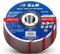 S&R 25 Dischi da Taglio Metallo 115mm Ultrasottile 1mm Acciaio Inox