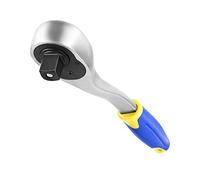 S&R Chiave a Cricchetto 1/2" Reversibile con Manico Curvo Professionale. Lungo 26 cm - 45 Denti