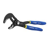 S&R Chiave a Pappagallo Professionale. Pinza Regolabile a Pappagallo Autobloccante per Tubi e Bulloni 240 x 30 mm. Blu e in Acciaio CR-V, Manici a doppio rivestimento.