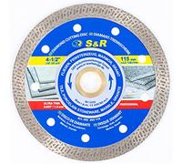 S&R Disco Diamantato 115mm Piastrelle Super Sottile, Disco diamante 115 Piastrelle/Gres/Marmo/Granito/Ceramica. Taglio 1,5 mm