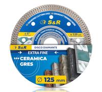 S&R Disco Diamantato 125 per Piastrelle. Disco Diamantato Gres Porcellanato Piastrelle Ceramica Granito Marmo. Dischi Flessibile 125 mm Mola Extra Fine 1,4mm per Smerigliatrice 125mm.