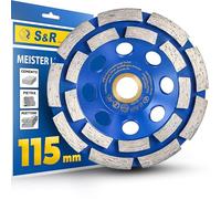 S&R Mola a Tazza Diamantata 115mm per Cemento e Pietra