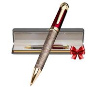 S&R Somit Penna fantasia per uomini e donne con confezione regalo, preziosa penna di lusso per affari e ufficio, regalo esecutivo per familiari e amici, incisione speciale e scatola decorativa a LED