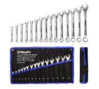 S&R WERKFIX Set 15 Chiavi Inglesi Combinate 6-21 mm. Chiavi a Forchetta Fisse ad Anello