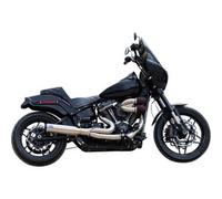 S&S Cycle 550-1103 Qualifier 2 Into 1 Scarico Sistema - 49 Stato -spazzolato