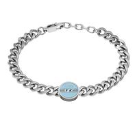 S.S. Lazio Bracciale da Uomo della Squadra Gioiello Realizzato in Acciaio con Simbolo a Forma di Aquila. La referenza è: B-LB011TAS.