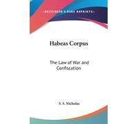 S S Nicholas Habeas Corpus (Copertina rigida)