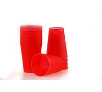 S&S-Shop 40 Bicchieri di plastica 0,4 L - Rosso - riutilizzabili bicchiere/Bicchieri/tazza