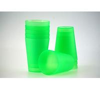 S&S-Shop 40 Bicchieri in plastica bicchiere 0,4 L - Verde - riutilizzabili bicchiere/Party/Bicchieri
