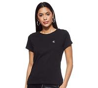 Calvin Klein Jeans CK EMBROIDERY SLIM TEE J20J212883, Donna, Nero (Ck Black), XS