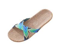 S Scarpe da donna Scarpe stringate Dias Moda Pantofole Spiaggia Casuale Donne Casa Al Coperto sulle scarpe Pantofole Donna Scarpe alte Donna, verde, 35 EU