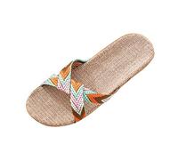 S Scarpe da donna Scarpe stringate Dias Moda Pantofole Spiaggia Casuale Donne Casa Al Coperto sulle scarpe Pantofole Donna Scarpe alte Donna, Colore: arancione., 35 EU