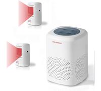 S SELDORAUK Rilevatore di movimento per cani, allarme barking, 110 dB, 6 abbaiate per cani, senza fili, a infrarossi, promemoria visitatori, ladri intimidatori, animali selvatici, per cortile, casa (1